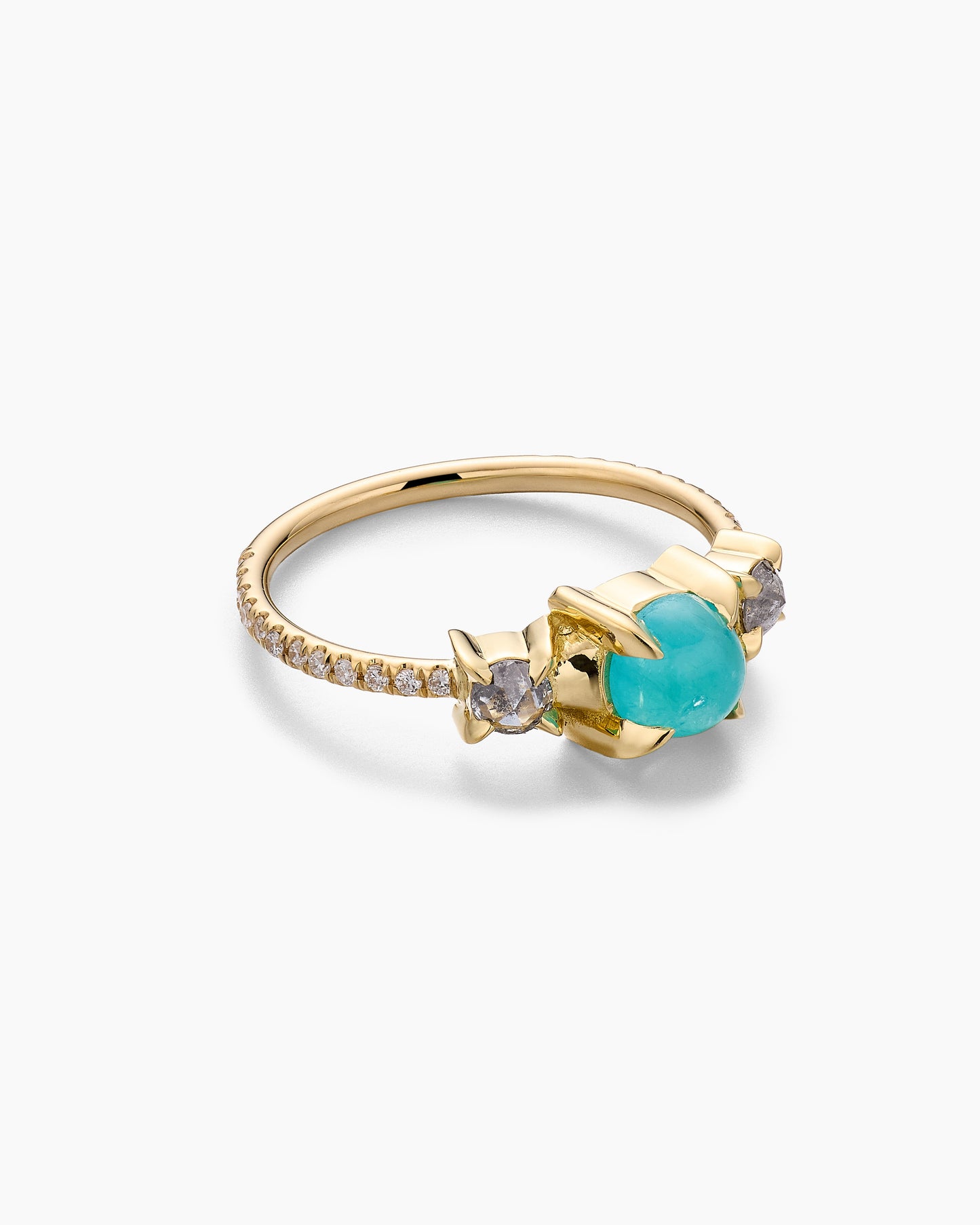 Paraiba Tourmaline Cabochon Ring