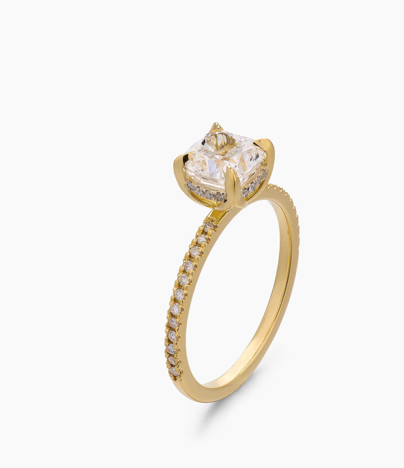 Cushion Cut Engagement Ring