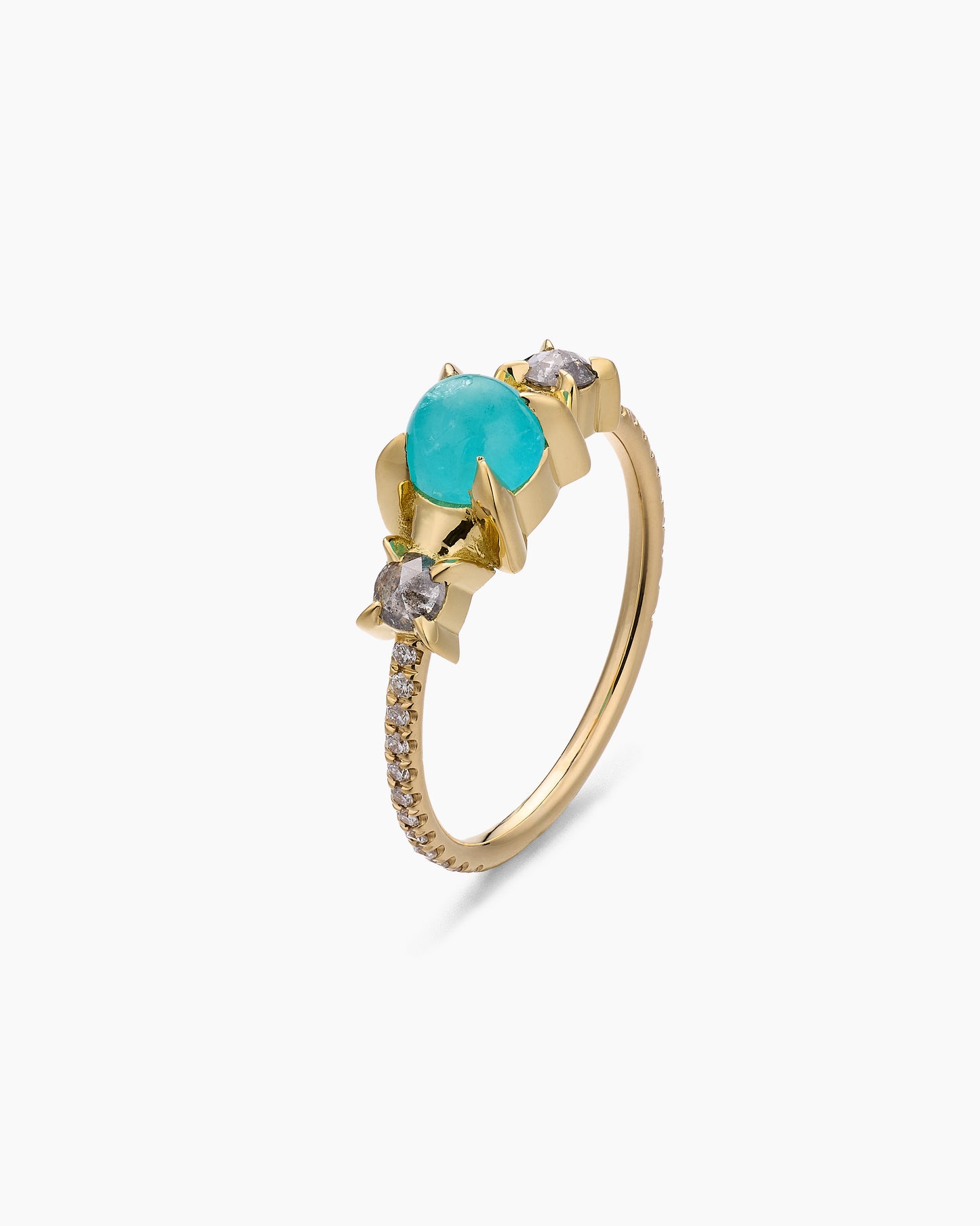 Paraiba Tourmaline Cabochon Ring